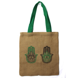 6x Veľká Jutová Taška - 2 Rôzne Vzory