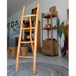 Veľký Teakový Rebrík - 1,5 m - Prírodný