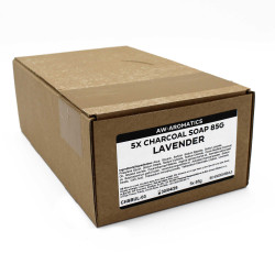 5x Mydlo s Aktívnym Uhlím 85g - Levanduľa - Bez Etikety
