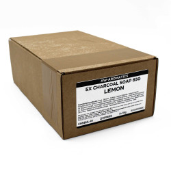 5x Mydlo s Aktívnym Uhlím 85g - Citrón - Bez Etikety