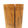 Tribal Stolička / Stôl - Albasia - Prírodná - Poškodená
