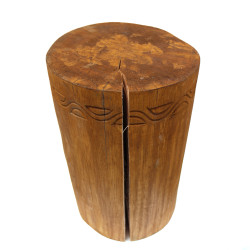 Tribal Stolička / Stôl - Albasia - Prírodná - Poškodená