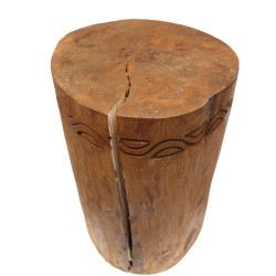 Tribal Stolička / Stôl - Albasia - Prírodná - Poškodená