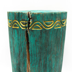 Tribal Stolička / Stôl - Albasia - Tyrkysová - Poškodené