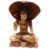 Ručne Vyrezávaná Socha Budhu - Shiva s Kobrou - 50cm - Poškodená