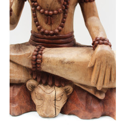 Ručne Vyrezávaná Socha Budhu - Shiva s Kobrou - 50cm - Poškodená