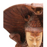 Ručne Vyrezávaná Socha Budhu - Shiva s Kobrou - 50cm - Poškodená