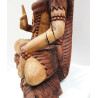 Ručne Vyrezávaná Socha Budhu - Shiva s Kobrou - 50cm - Poškodená