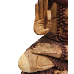 Ručne Vyrezávaná Socha Budhu - Shiva s Kobrou - 50cm - Poškodená