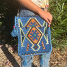 Kilim Festivalová Taška - Nebesky Modrá