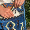 Kilim Festivalová Taška - Nebesky Modrá