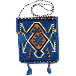 Kilim Festivalová Taška - Nebesky Modrá