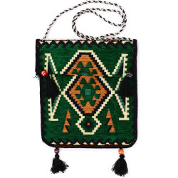 Kilim Festivalová Taška - Smaragdovo Zelená