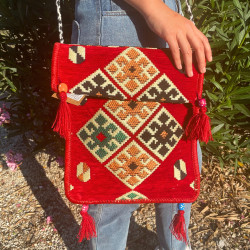 Kilim Festivalová Taška - Červená