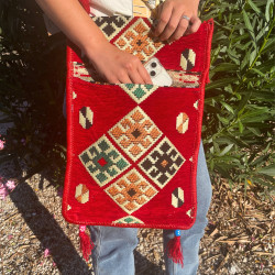 Kilim Festivalová Taška - Červená