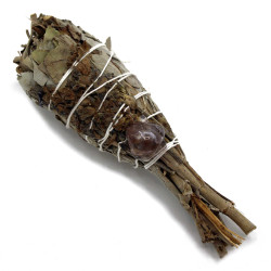 Vykurovacie Zväzky - Duchovná, Liečivá Šalvia Fakľa (ametyst) 10 cm