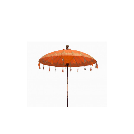 Bali Slnečník - Bavlna - Oranžový Dekor- 2m