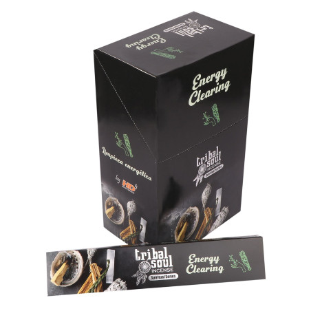 12x Duchovné vonné tyčinky Tribal Soul a keramický držiak - Čistenie e