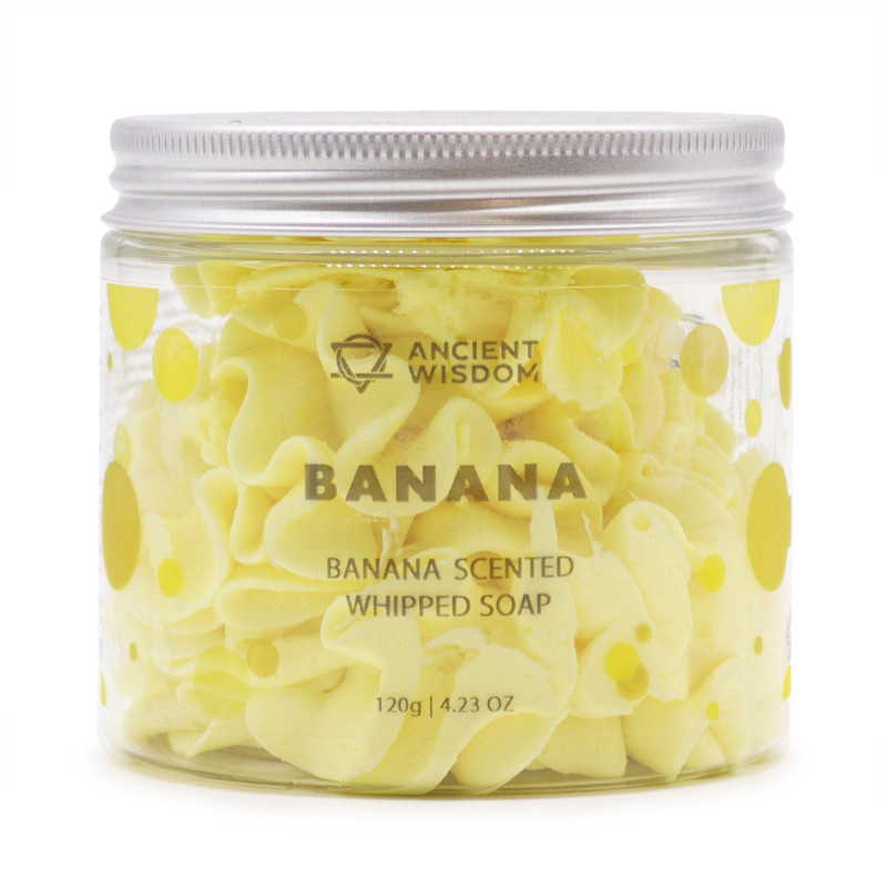 3x Šľahané Mydlá - Banán 120g