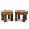 2x Stredný Teakový Stojan - 27x15cm
