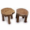 2x Vysoký Teakový Stojan - 27x20cm