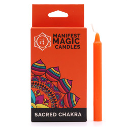 3x Ezoterické Magické Sviečky (balenie po 12 ks) - Oranžové - Sakrálna