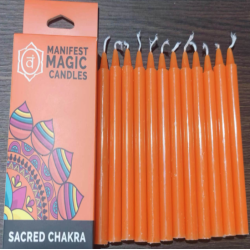3x Ezoterické Magické Sviečky (balenie po 12 ks) - Oranžové - Sakrálna