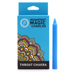 3x Ezoterické Magické Sviečky (balenie po 12 ks) - Modré - Krčná Čakra