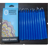 3x Ezoterické Magické Sviečky (balenie po 12 ks) - Modré - Krčná Čakra