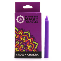 3x Ezoterické Magické Sviečky (balenie po 12 ks) - Fialové - Korunná Č