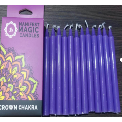 3x Ezoterické Magické Sviečky (balenie po 12 ks) - Fialové - Korunná Č