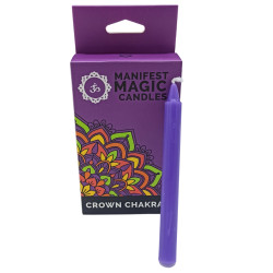 3x Ezoterické Magické Sviečky (balenie po 12 ks) - Fialové - Korunná Č