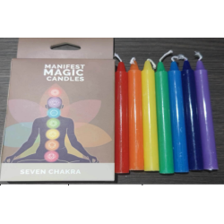 3x Ezoterické Magické Sviečky (balenie po 7 ks) - 7 Čakier