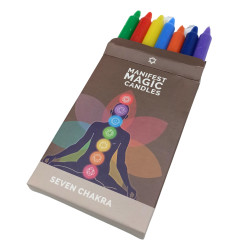 3x Ezoterické Magické Sviečky (balenie po 7 ks) - 7 Čakier
