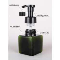 6x Fľaša s Dávkovačom Peny na Opakované Použitie – 450 ml