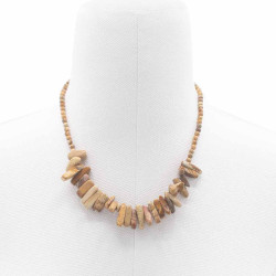 Dlhý Náhrdelník z Drahých Kameňov - Map Jaspis