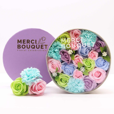 Okrúhly Box -Narodenie Bábätka - Modrý