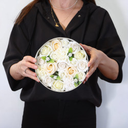 Okrúhly Box - Svadba – Biely a Ivory