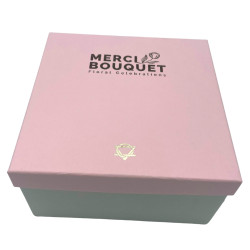 Štvorcový Box - Narodenie Bábätka - Ružový