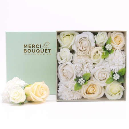 Štvorcový Box - Svadba – Biely a Ivory