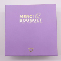 Štvorcový Box - Levanduľové Ruže a Karafiát