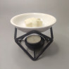 Keramická Aroma Lampa s Kovovým Šesťuholníkom