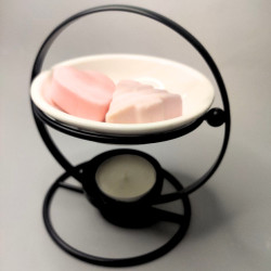Keramická Aroma Lampa s Kovovým Kruhom