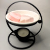 Keramická Aroma Lampa s Kovovým Kruhom