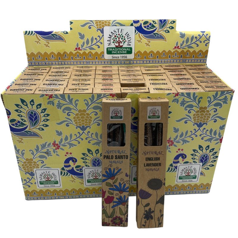 48x Prírodné Botanické Tyčinky Masala - Štartovací Balíček (6x8 Vôní)