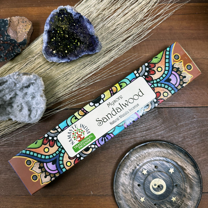 12x Vonné Tyčinky Namaste Mandala Masala - Santalové Drevo
