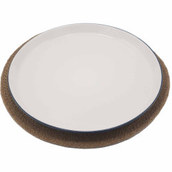 4x Prírodné Prestieranie - Juta a Bavlna 30 cm - Prírodný okraj