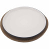 4x Prírodné Prestieranie - Juta a Bavlna 30 cm - Prírodný okraj