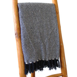 Boho Pohodlný Prehoz - 125 x 150 cm - Námornícka cik-cak