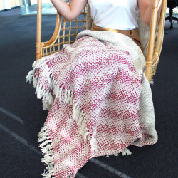 Boho Pohodlný Prehoz - 125 x 150 cm - Rubínová Dvojfarebná